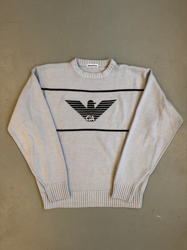 1980s Giorgio Armani jumper gray vintage archive fashion 