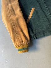 Load image into Gallery viewer, 1980s Classic Nouveau varsity leather jacket green
