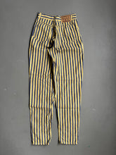 Load image into Gallery viewer, 1970s fiorucci denim jeans striped yellow
