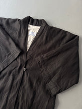 Load image into Gallery viewer, 1960s Hanten kimono black linen
