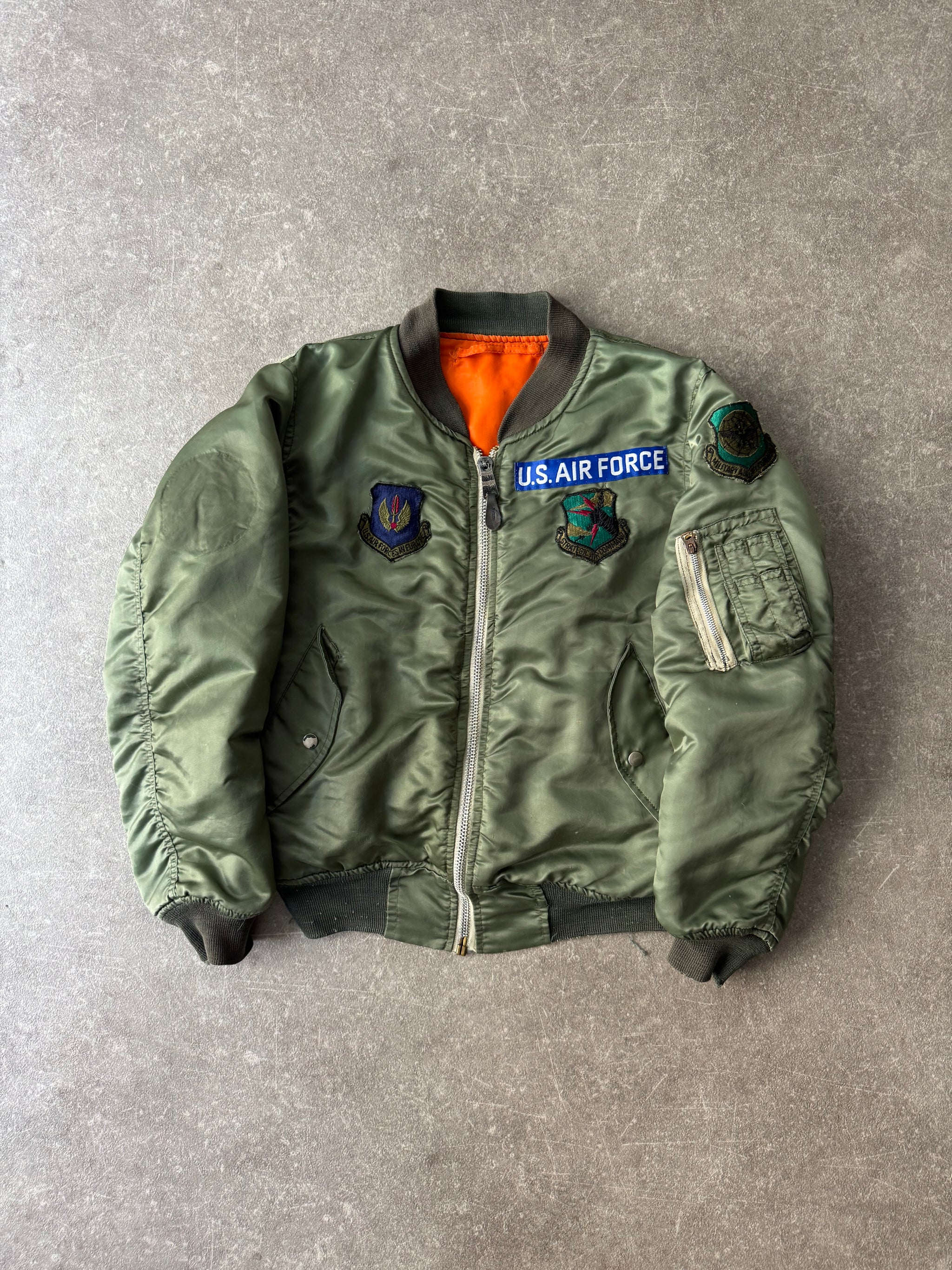 Archive Fiorucci Bomber Jacket MA1 Nylon Jacket Short Length