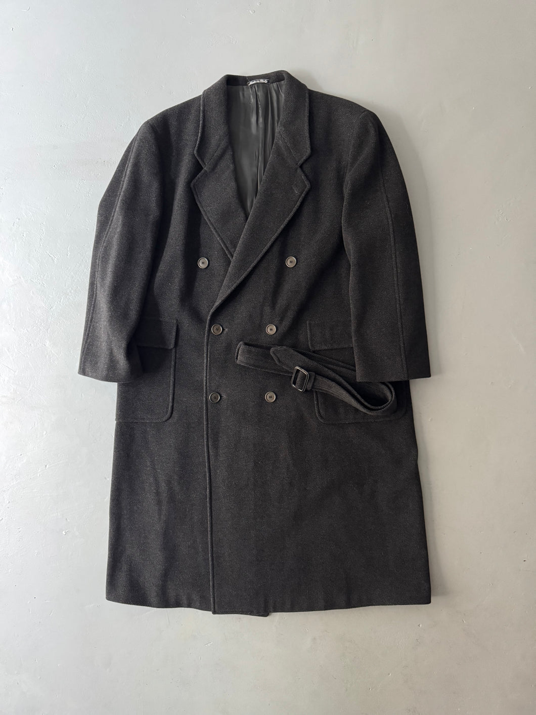 1994 Giorgio Armani wool coat charcoal