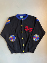 Load image into Gallery viewer, 1990s Chipie Baseball cardigan black
