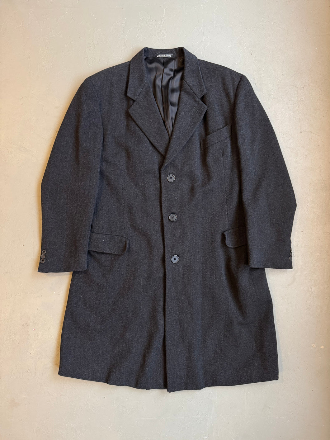 1980s Giorgio Armani wool/alpaca coat black