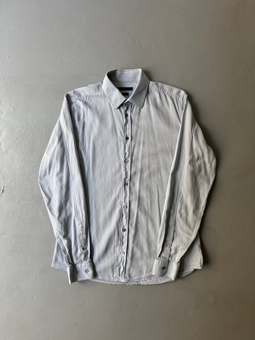 2000s Gucci Shirt slim blue
