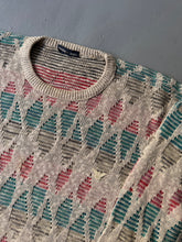 Load image into Gallery viewer, 1980s Emporio Armani diamond knit jumper gray
