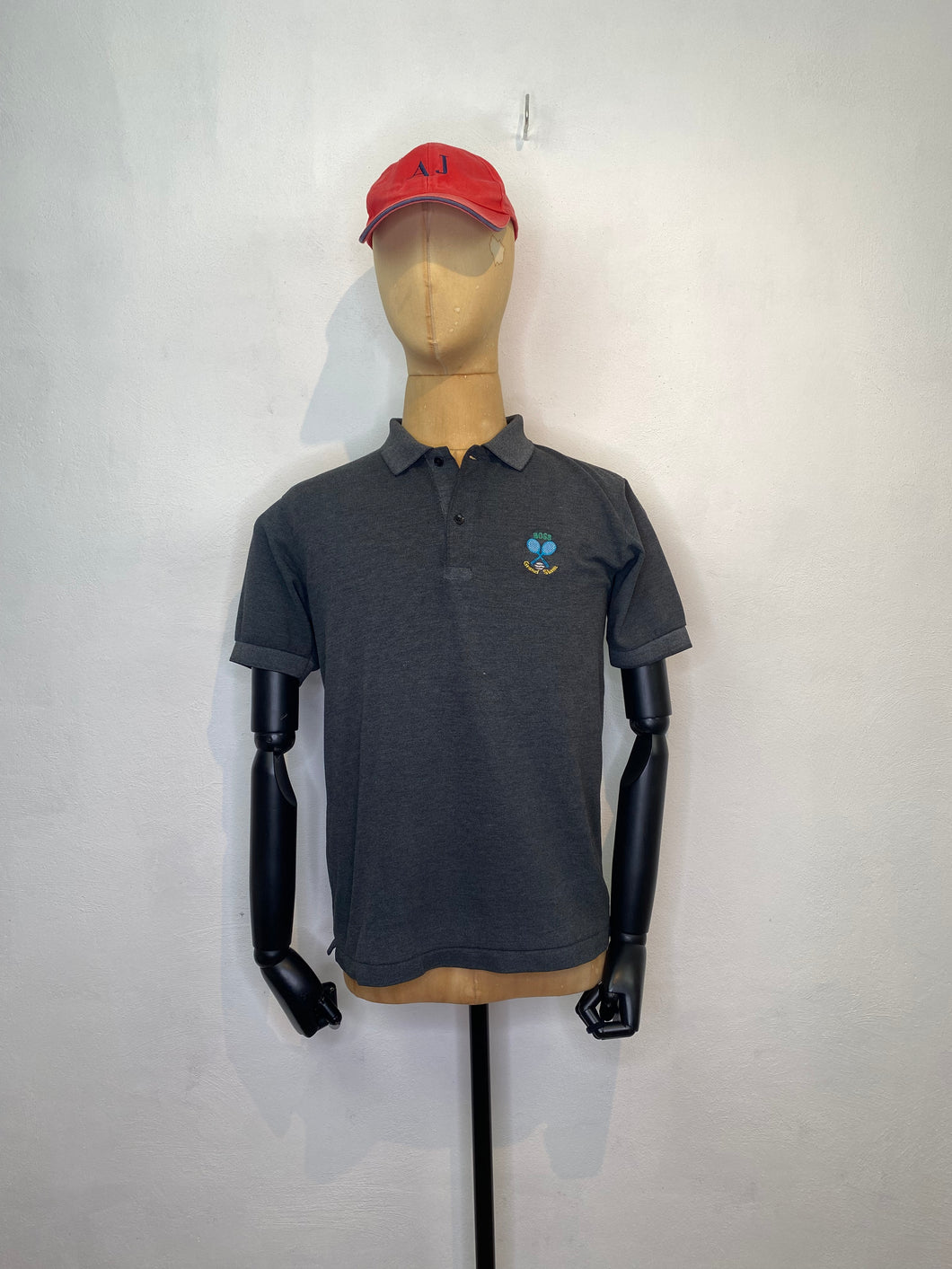 1980s Hugo Boss Sport Polo charcoal