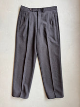 Load image into Gallery viewer, 1980s Giorgio Armani LeCollezioni trousers black shining vintage archive fashion 
