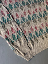 Load image into Gallery viewer, 1980s Emporio Armani diamond knit jumper gray
