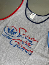 Load image into Gallery viewer, 1980s Adidas tank top gray
