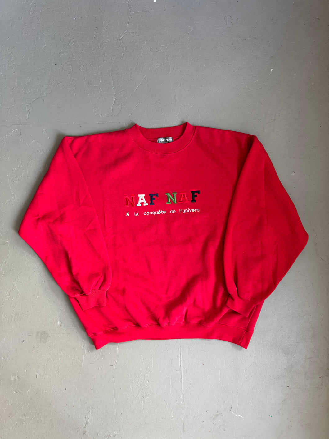 1990s NAF NAF sweater red