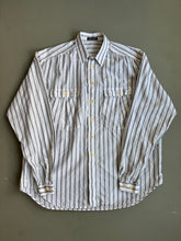 Load image into Gallery viewer, 1990s Giorgio Armani striped shirt black / white

