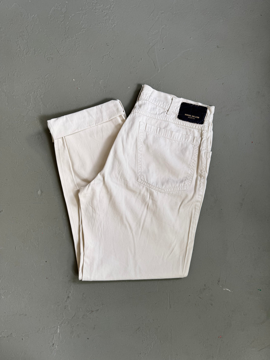 1990s Stone Island marina jeans beige