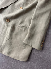 Load image into Gallery viewer, 1980s Giorgio Armani black label linen blazer beige
