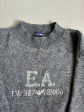 Load image into Gallery viewer, 1980s Emporio Armani gray melange jumper
