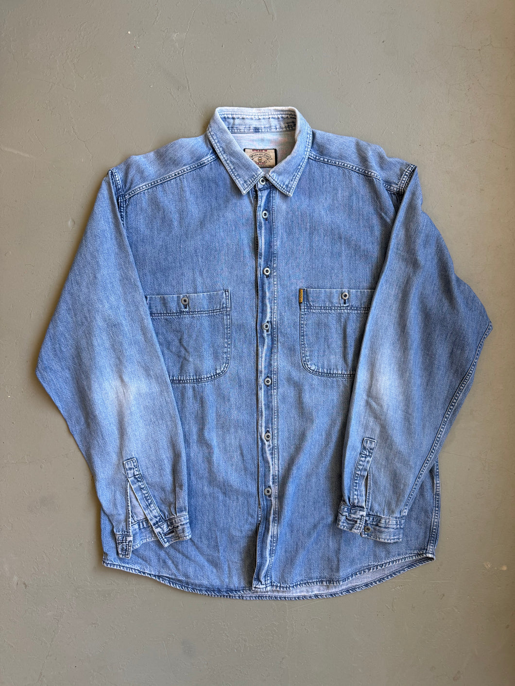 1989 aj denim shirt gold label