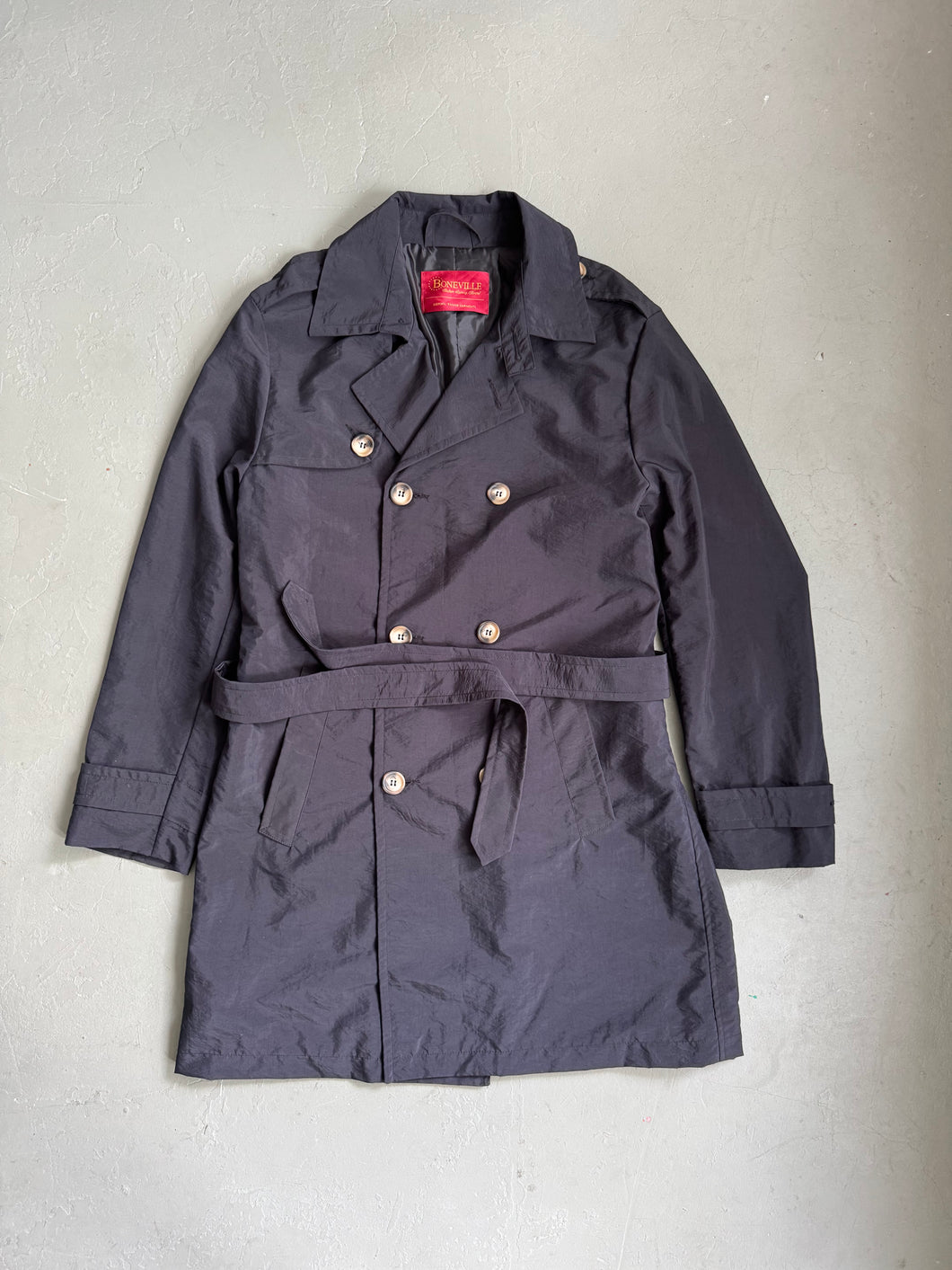 1990s Boneville Trenchcoat Blue