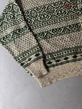 Load image into Gallery viewer, 1980s Emporio Armani winter jumper green / red
