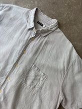 Load image into Gallery viewer, 1990s Giorgio Armani black label linen shirt light blue
