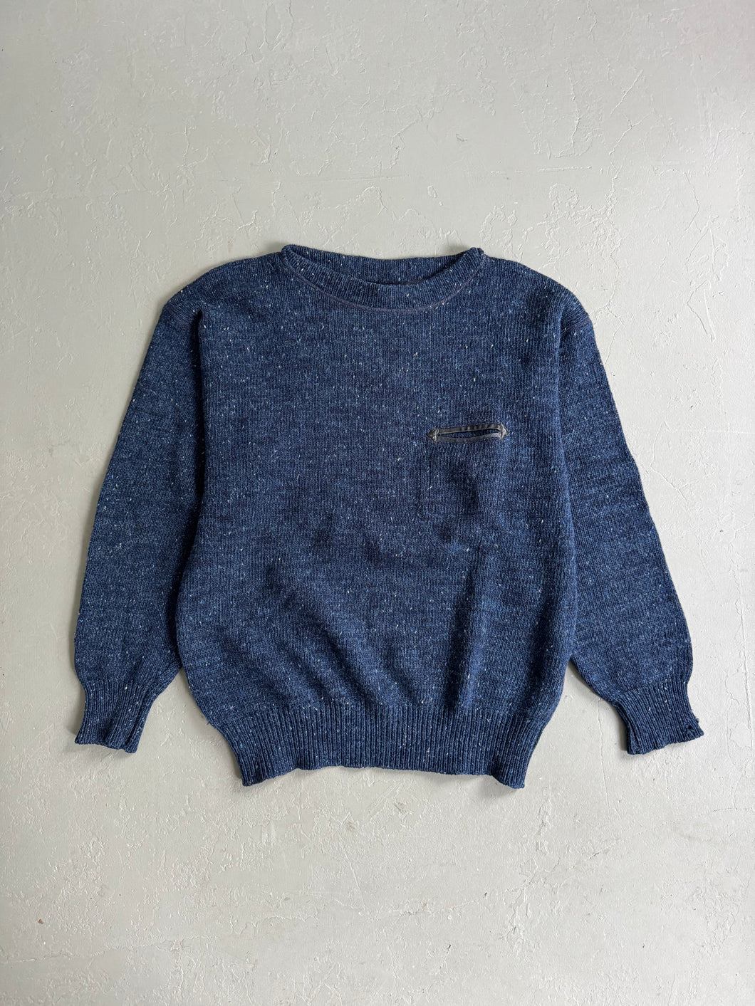 1980s Iceberg J.C. De Castelbajac leather application jumper