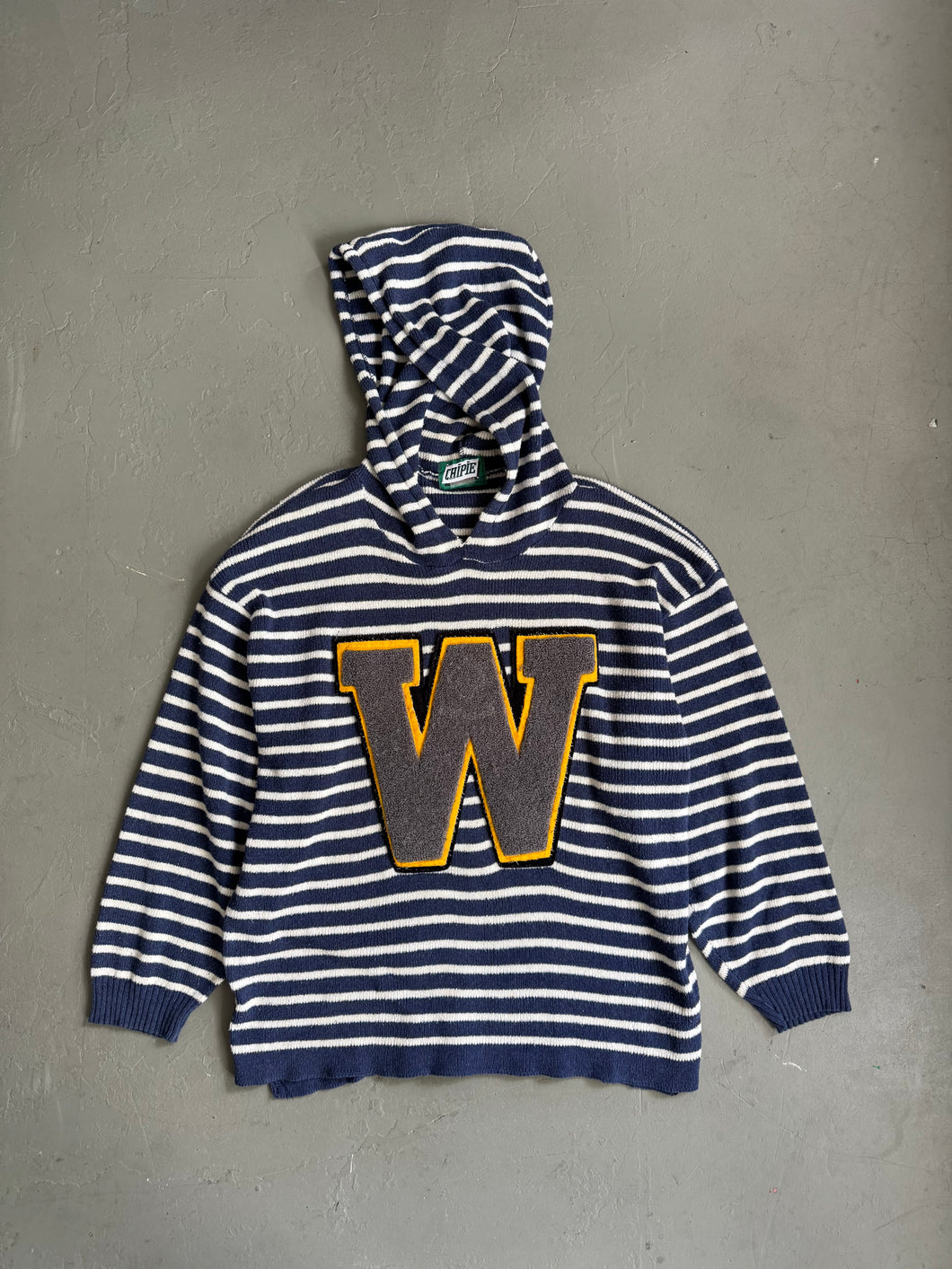 1980s Chipie stripe hoodie