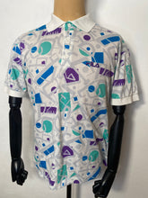 Load image into Gallery viewer, 1980s Fila Tennis Polo blue / purple
