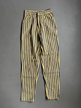 Load image into Gallery viewer, 1970s fiorucci denim jeans striped yellow
