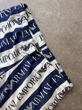 Load image into Gallery viewer, 2000s Emporio Armani swimm shorts blue white
