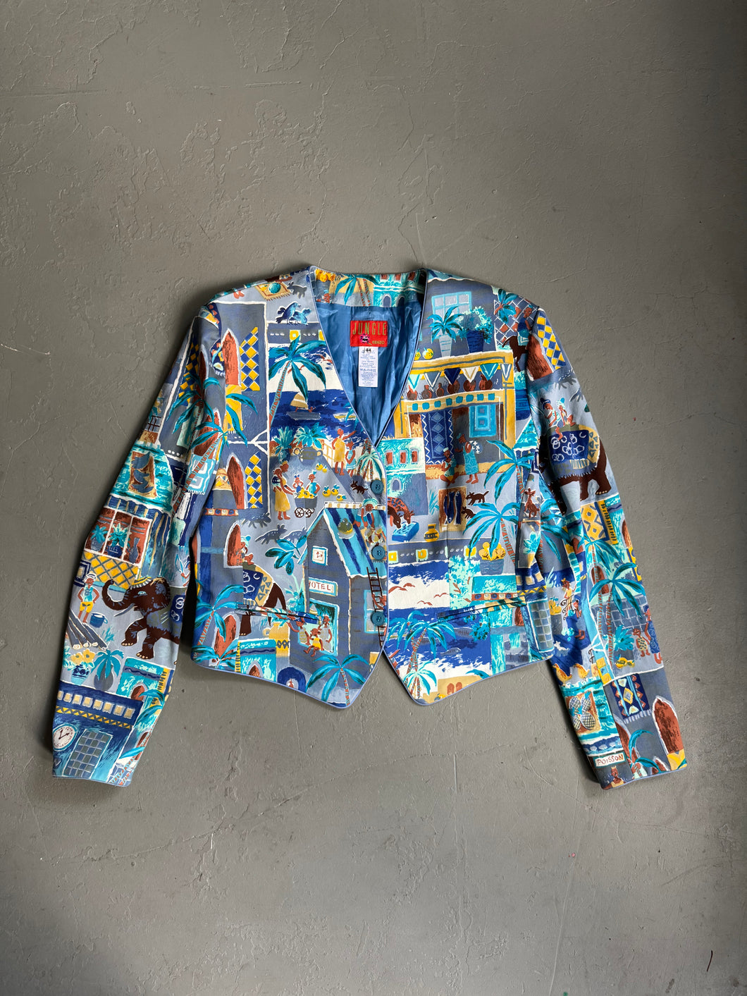 1990s Kenzo Jungle jacket blue