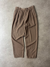 Load image into Gallery viewer, 1980s Giorgio Armani trousers brown black label
