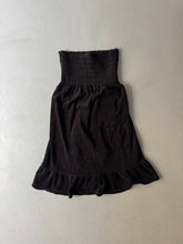 Load image into Gallery viewer, 2000s Juicy Couture velvet skirt black made in USA
