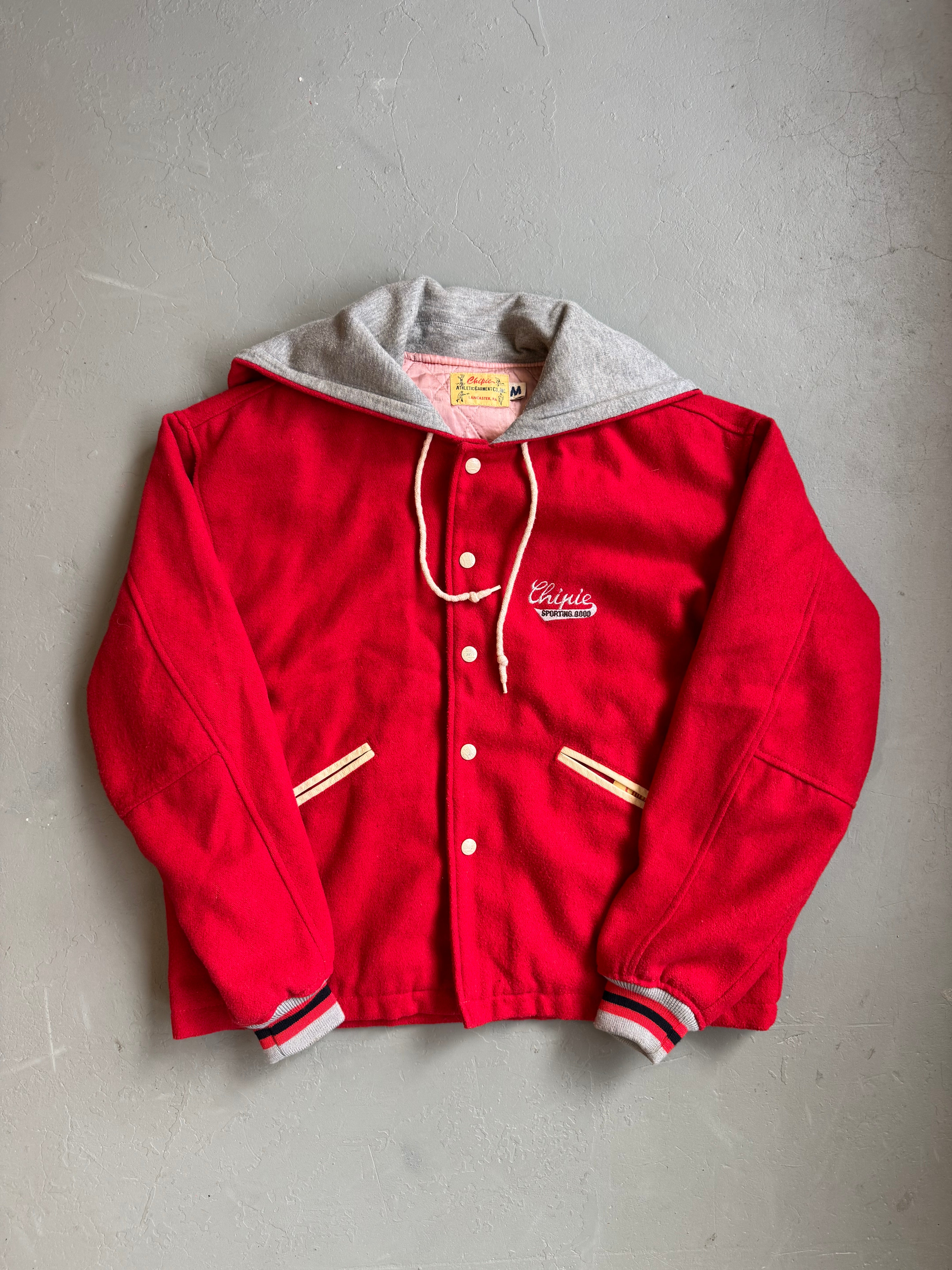 1990s Chipie Varsity jacket red