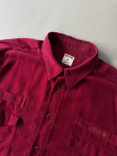 Load image into Gallery viewer, 1980s Moschino jeans shirt red velvet
