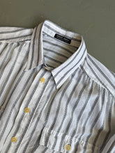 Load image into Gallery viewer, 1990s Giorgio Armani striped shirt black / white
