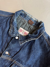 Load image into Gallery viewer, 1980s Classic nouveau denim jacket round chest pockets
