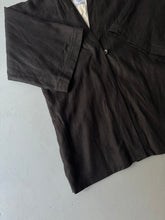 Load image into Gallery viewer, 1960s Hanten kimono black linen
