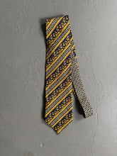 Load image into Gallery viewer, 1990s Gianni Versace necktie striped blue / yellow
