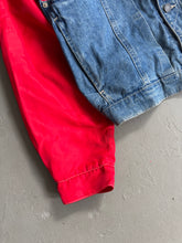 Load image into Gallery viewer, 1980s Classic nouveau denim/ nylon jacket
