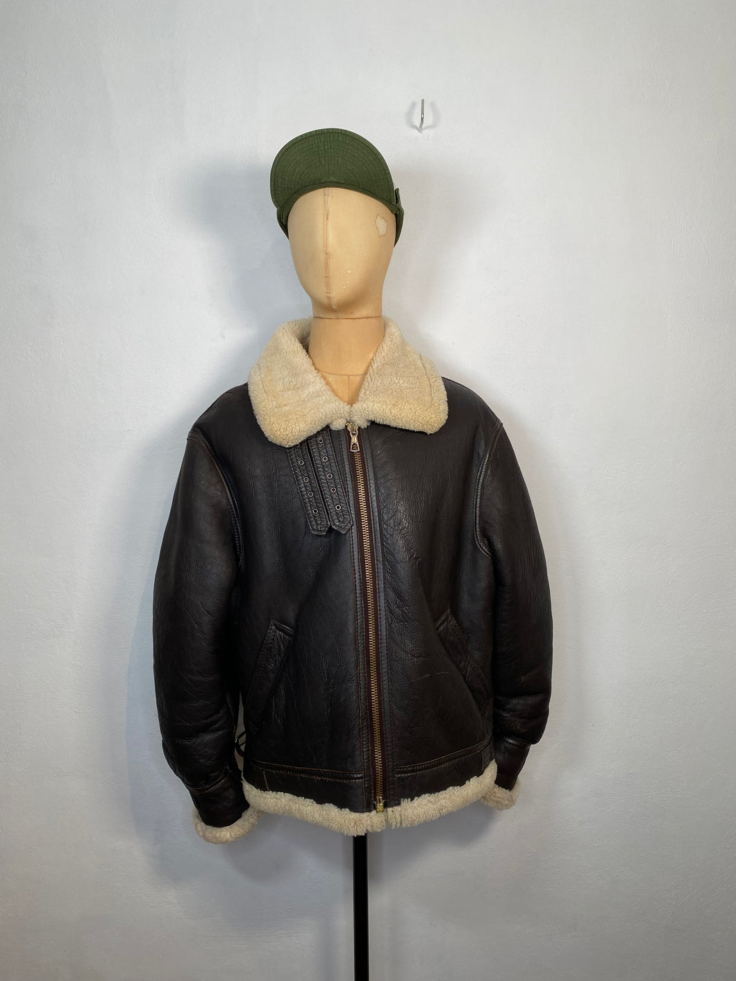 00s B3 pilot jacket dark brown