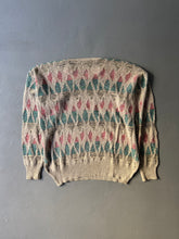 Load image into Gallery viewer, 1980s Emporio Armani diamond knit jumper gray
