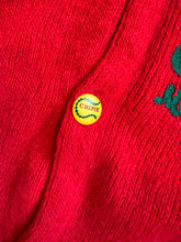 Load image into Gallery viewer, 1990s Chipie Baseball cardigan red
