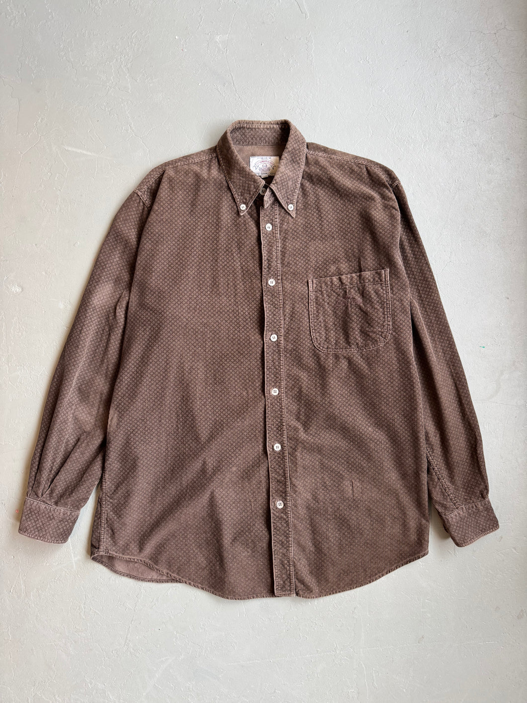 1990s Aj corduroy shirt with print pattern