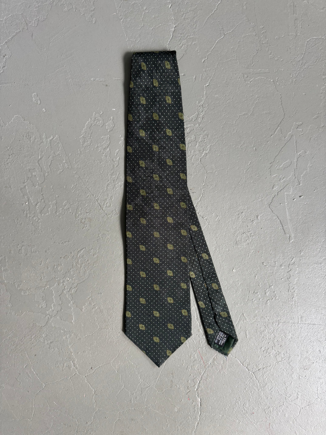 1980s Giorgio Armani necktie green / light green