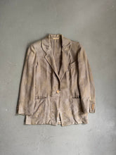 Load image into Gallery viewer, 1980s Giorgio Armani blazer flower gray
