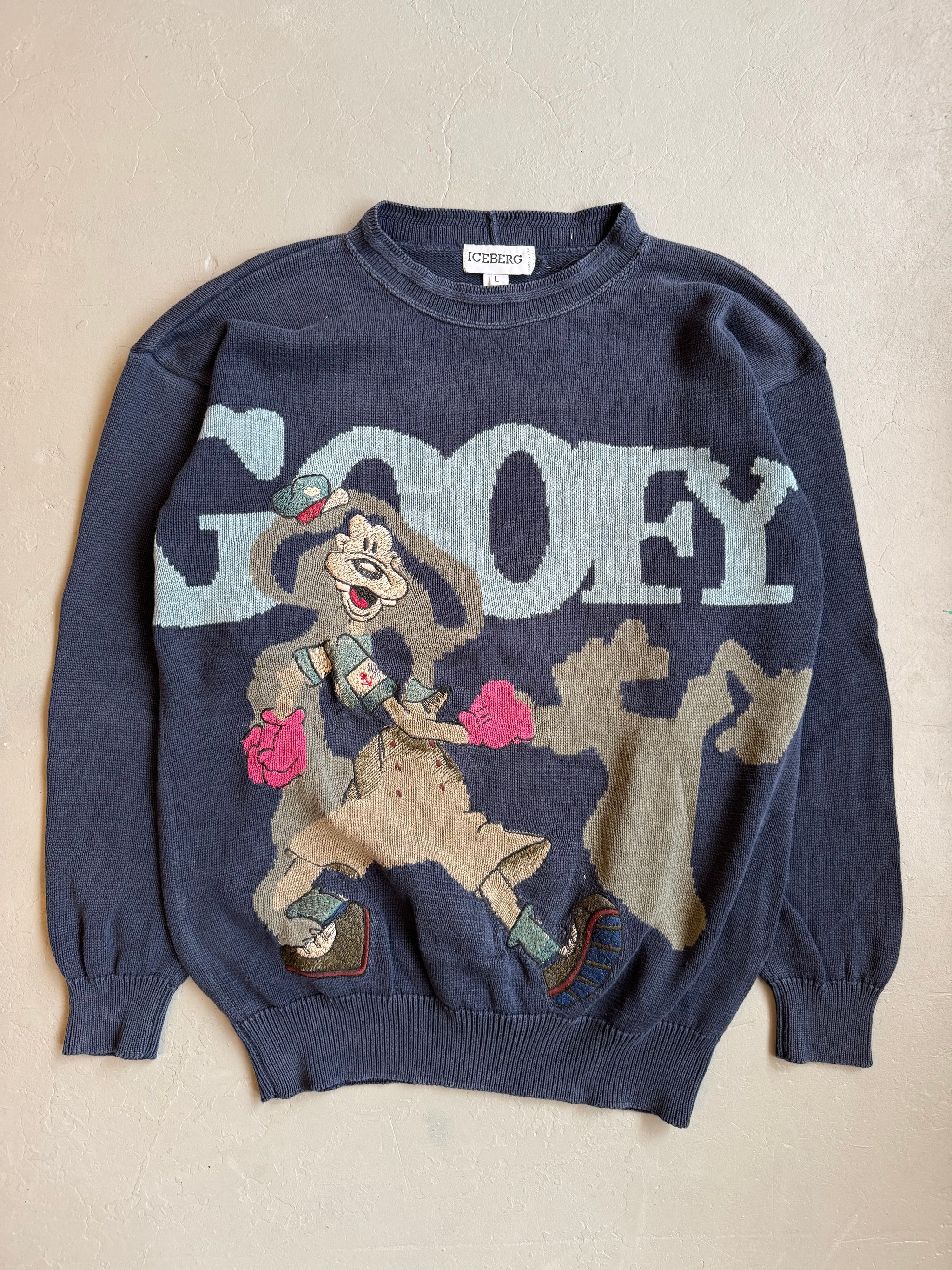 1980s Iceberg goofy jumper blue – Bluehorse.clothing