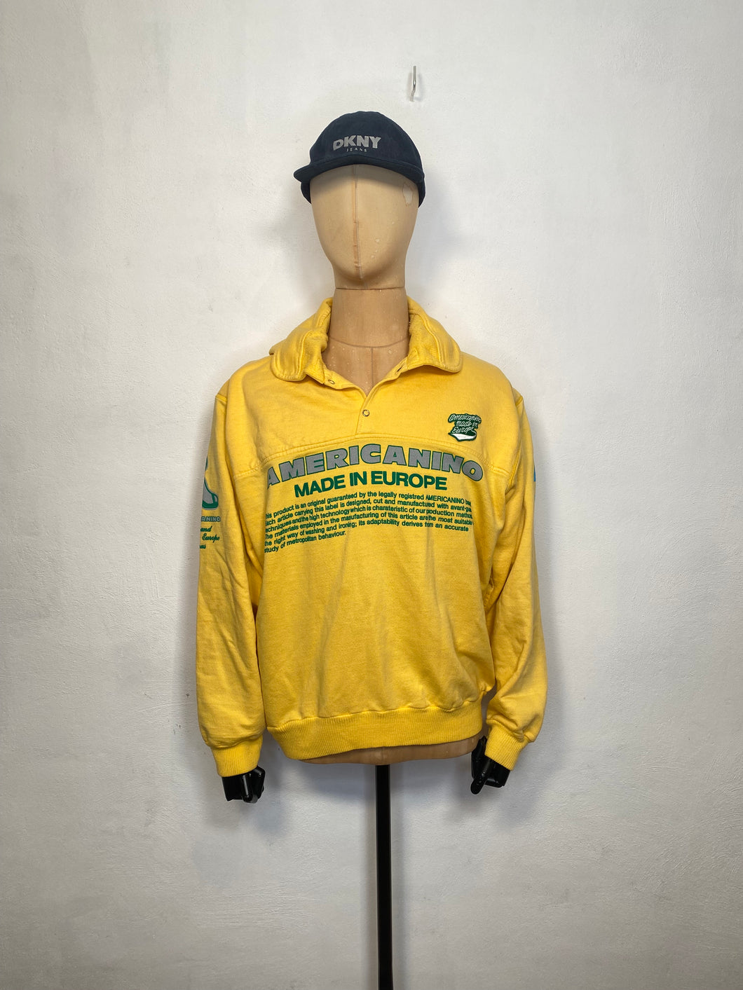 1980s Americanino sweater yellow