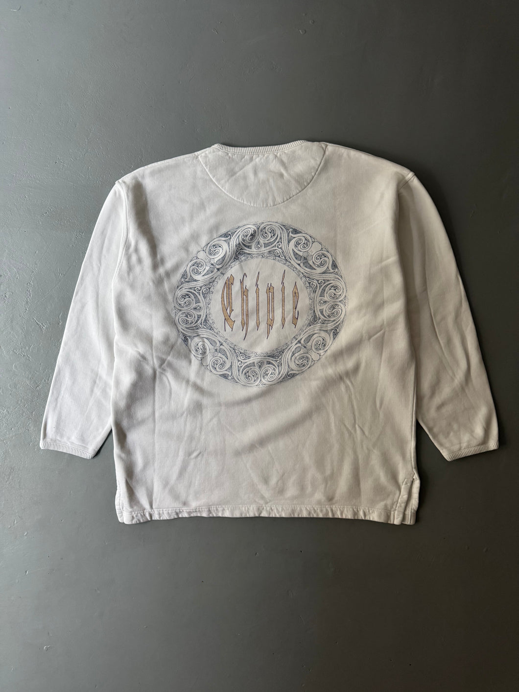 1990s Chipie sweater back print white