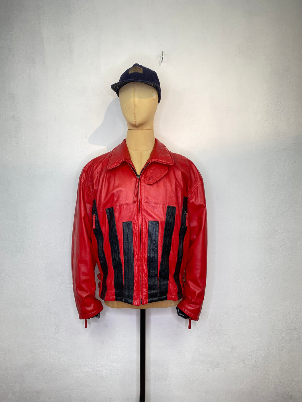 1980s GIANFRANCO Ferre leather jacket red