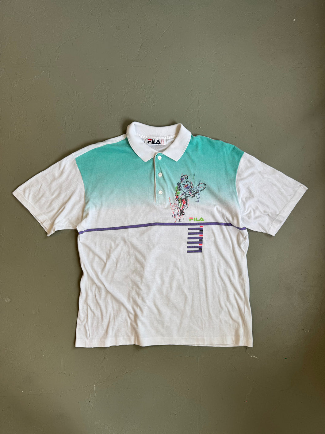 1980s Fila NY Tennis Polo