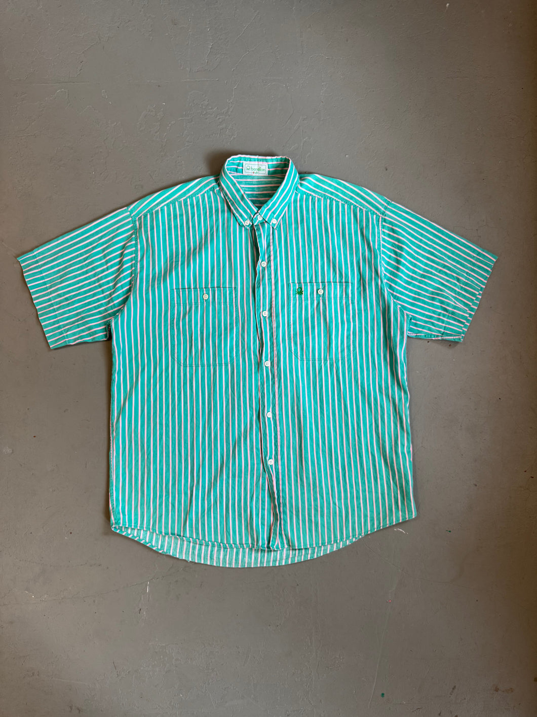 1980s united colors of Benetton striped shirt